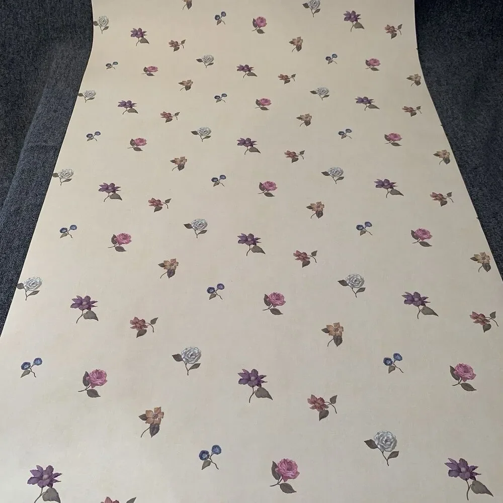 J Josephson Vintage Floral Small Print Wallpaper TRM 4041, 20.5 In. X 11yds